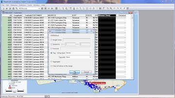 Tagging exporting Excel map data in Maptitude mapping software