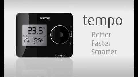 Warmup tempo thermostat
