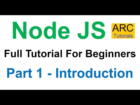 Node JS Tutorial For Beginners #1 - Introduction