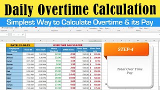 Excel Tutorial: How to Calculate Employee Overtime | Step-by-Step Guide screenshot 5