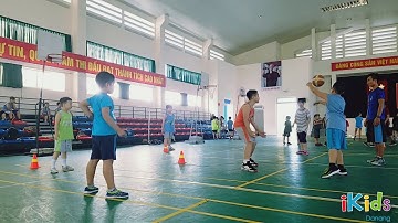 #1 [Bóng rổ iKids Danang] Bài tập chuyền bóng