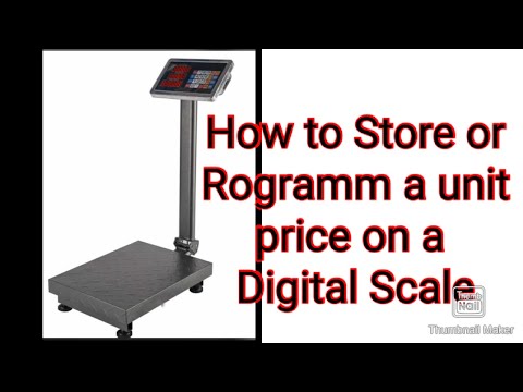 How to Store or Programme Unit price on a Digital Scale