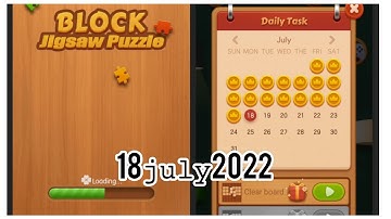 block jigsaw puzzle game daily task today/solved/18 July 2022#dailytasks #blockjigsawpuzzle