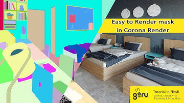 Easy way to Render Mask in Corona Render in hindi