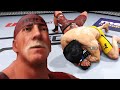 UFC Bruce Lee vs Hulk Hogan Jaw fracture by Lee's Iron Fist