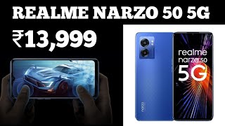 Realme Narzo 50 5G!Price ₹13,999! Hyper blue in colour with 5000mAh battery