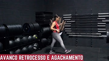 Avanço retrocesso e agachamento