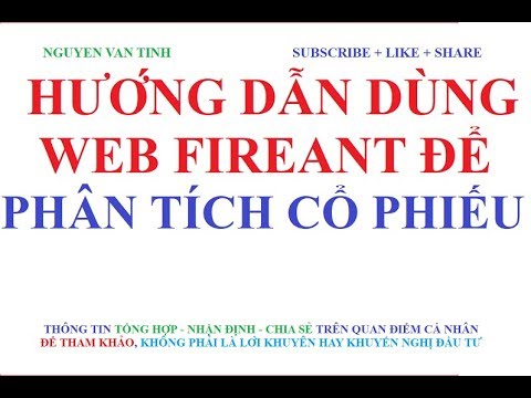 Hướng Dẫn dùng web Fireant để phân tích cổ phiếu