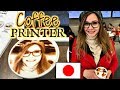 Coffee Printer in Japan, Ginza Nissan Crossing Cafe