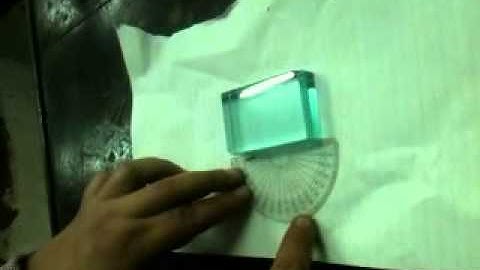 Determination of Refractive Index of a Glass Block