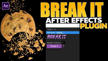 After Effects Shatter Broken Easy Tutorial | Break It Plugin