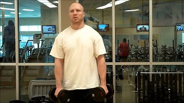 step up DB front raise