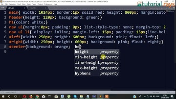 Simple Website Layout Tutorial  using HTML5-CSS Part-4.02 - Tutorial Rays