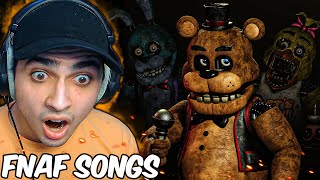 FIRST TIME LISTENING TO FNAF MUSIC! FNAF Songs 1-3 The Living Tombstone REACTION