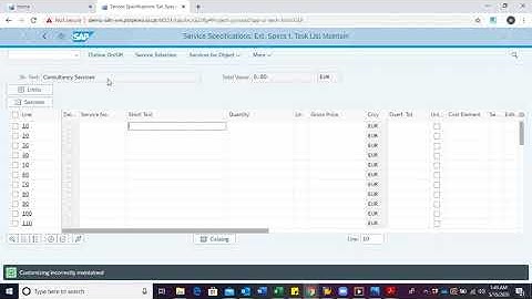SAP S/4HANA Create Service Activity in Project System