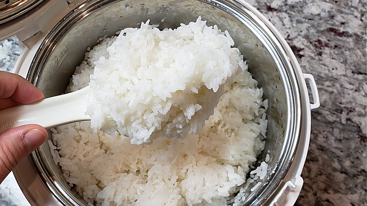 RICE COOKER Method  How I Make Steamed Rice 