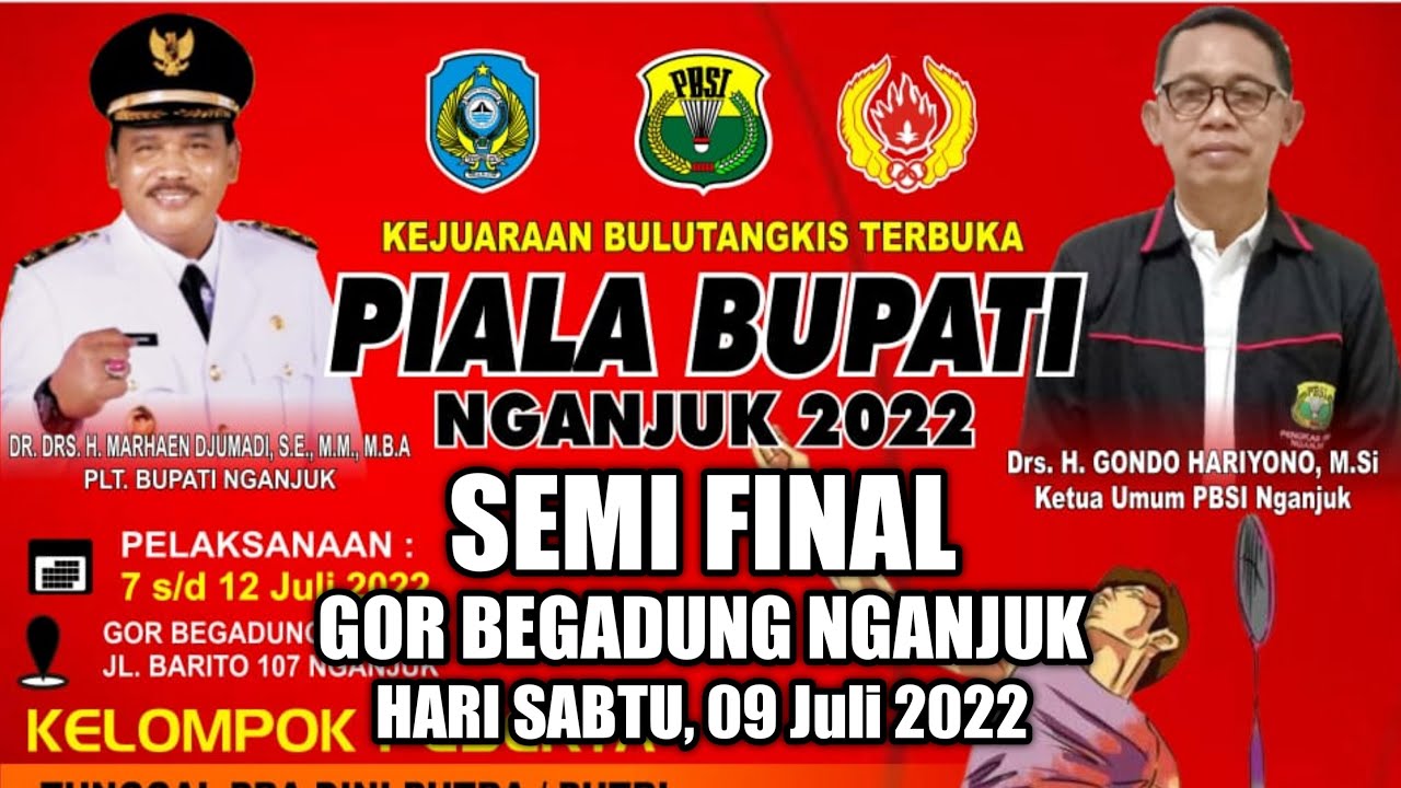 SEMI FINAL PIALA BUPATI NGANJUK 2022 ‼️ (TRA, TPI, TPA, GPI, TTI, GTA) COURT 3 -GOR BEGADUNG NGANJUK