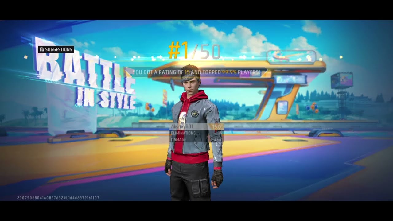 Free Fire Solo 15 Kills by noob 