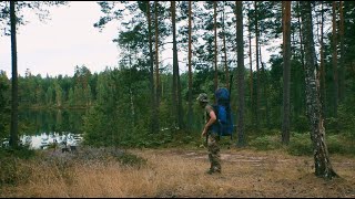 Пятидневный одиночный поход с рыбалкой в августе. Природа Беларуси.
