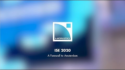 L-Acoustics at Integrated Systems Europe 2020