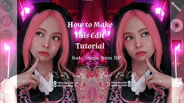BLACKPINK️ JENNIE Smudge Edit tutorial ft. Jennie from BLACKPINK