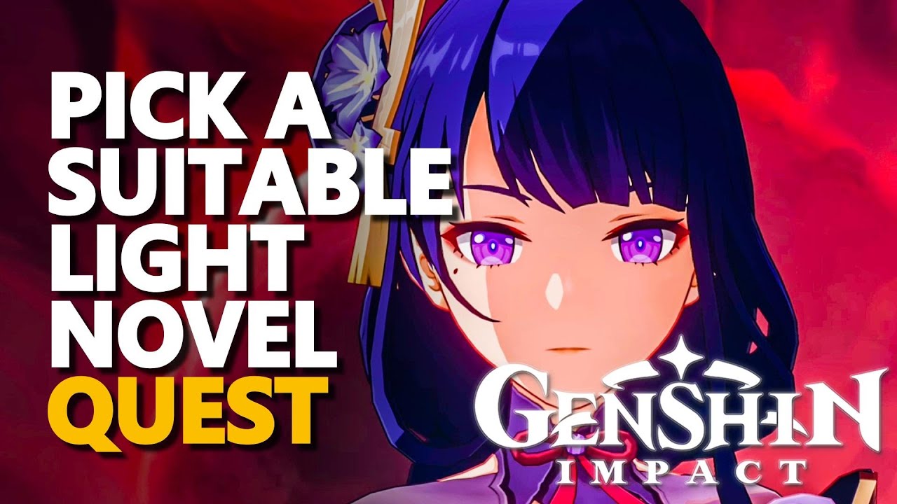 Pick a suitable light novel Genshin Impact YouTube