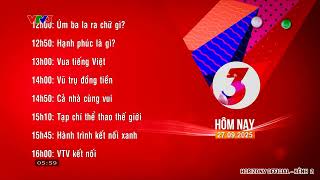 VTV3 | Giới thiệu Chương Trình (05h58 | 27\/09\/2025)