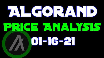 Crypto Markets & Algorand ALGOUSD Price Prediction & Technical Analysis 1/16/21