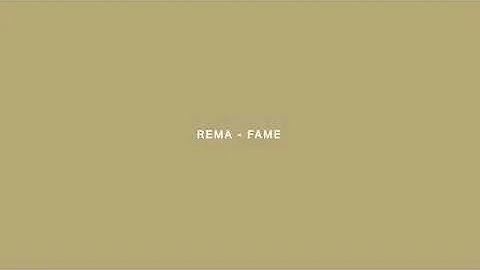 Rema - Fame | A COLORS ENCORE