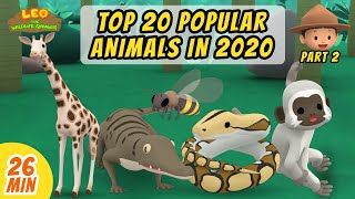 Top 20 Popular Animals in 2020 Minisode Compilation (Part 2/4) - Leo The Wildlife Ranger | Animation