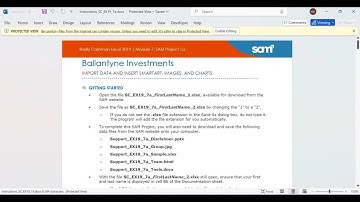 Shelly Cashman Excel 2019 | Module 7 SAM Project 1a | Ballantyne Investments #shellycashman