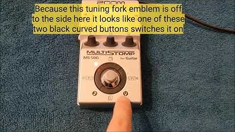 Zoom Multistomp TUNER Tutorial (MS-50G MS-70CDR MS-100BT)