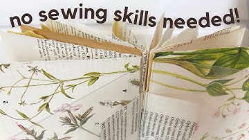 Make a NO-SEW junk journal with this easy hinge binding method (step-by-step for beginners)