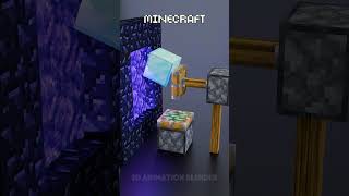Minecraft Vs Real Life in the Nether 🔥🔥🔥#blender3d #3dart #3danimation #minecraft