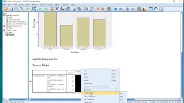 SPSS - Multiple response bar chart