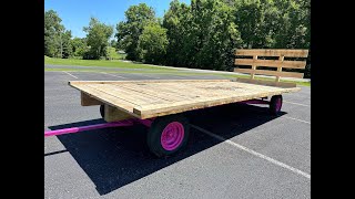 Restoring a John Deere hay wagon (in hot pink?) by Charlie Farms 5,526 views 7 months ago 4 minutes, 51 seconds