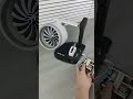 Hand crank engine drives the fan spinning full speed #mechanical #turbofan #summeressentials
