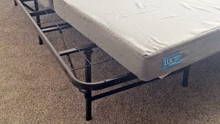 We were looking for a folding bed platform that would be light weight and easy to store and discovered the Zinus SmartBase 