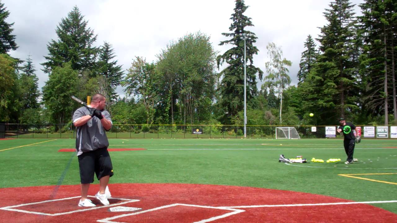 Chris Larsen hitting the 2014 DeMarini Aftermath