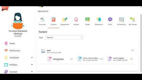 Student View Content