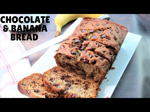 Moist Chocolate Chip Banana Bread - EASY RECIPE