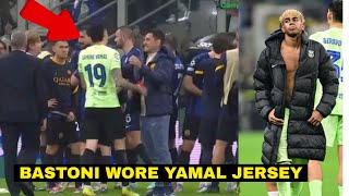 Bastoni Reaction To Swapping Jerseys With Lamine Yamal