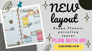 Parenting layout is the newest layout by the happy planner. So plan with me for June 22-29