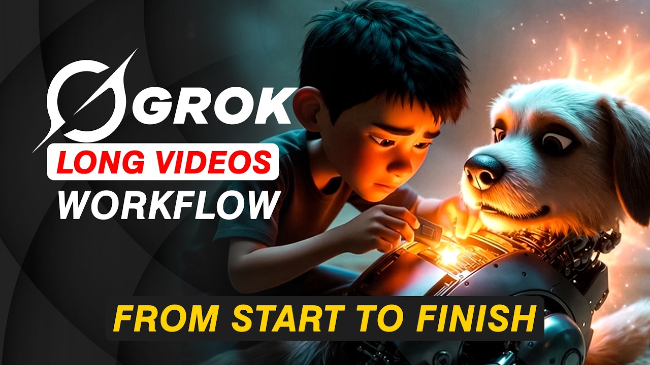 How I Made a LONG YouTube Video Using FREE Grok AI Video Generator ...