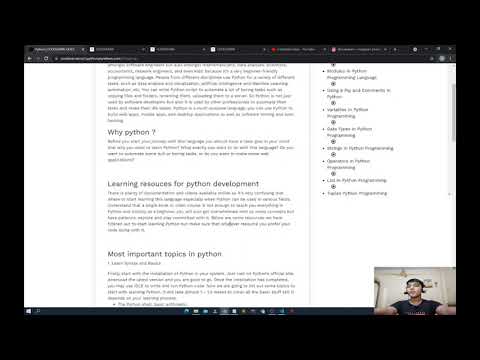 Roadmap for python || Python end to end course #91 ( First Web cam )
