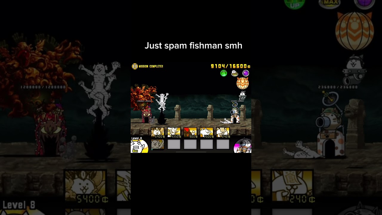 Just Spam Fishman 🤡 (Battle cats)