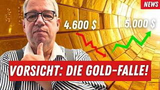 Gold-Rekord MUSS warten: Das LETZTE TIEF vor 5.000 $ kommt – FINGER WEG bei 4.600 $!?