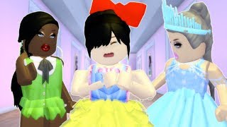 Roblox Princess Sorority - Snow White Lost Her Voice! Tiana and Elsa to the Rescue!