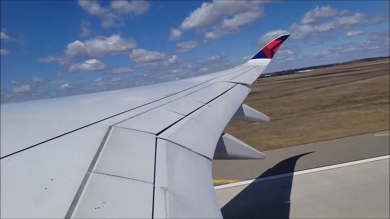 Delta Airbus A350-900 Detroit (DTW) - Tokyo (NRT) Takeoff + Landing
