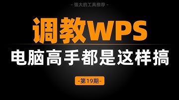 WPS调教优化指南，让它不再耍流氓